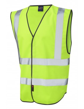 Leo Pilton Reflective Waistcoat - Lime Clothing